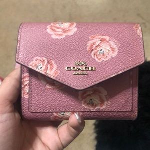 Cute pink flowered Coach wallet